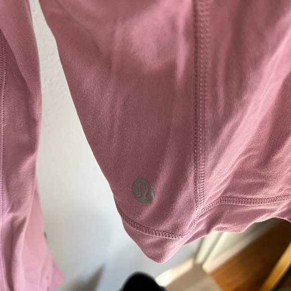 Lululemon It’s Rulu Cropped Half-zip Size 8 Pink Taupe - Picture 4 of 4